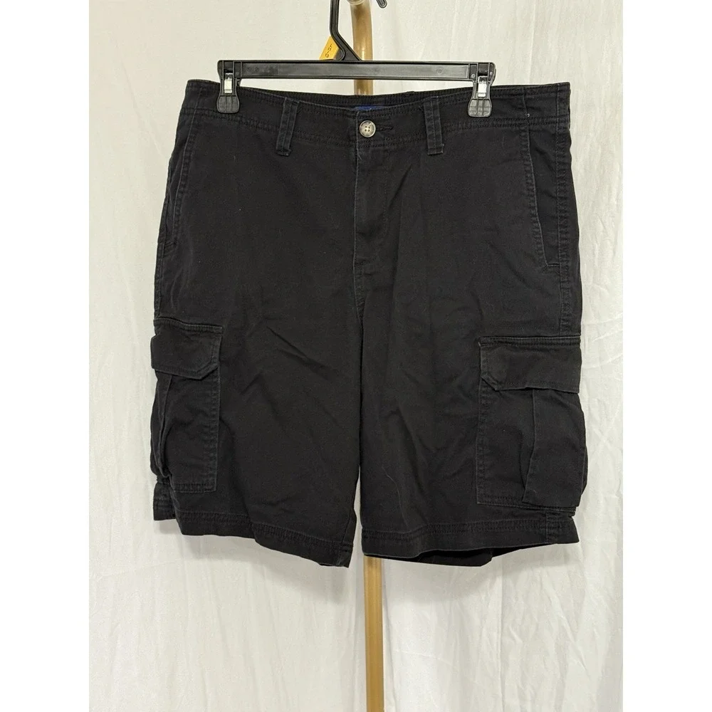 George Men's Black Cargo Shorts Size 34‎